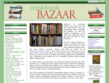 Tablet Screenshot of cookbookbazaar.com